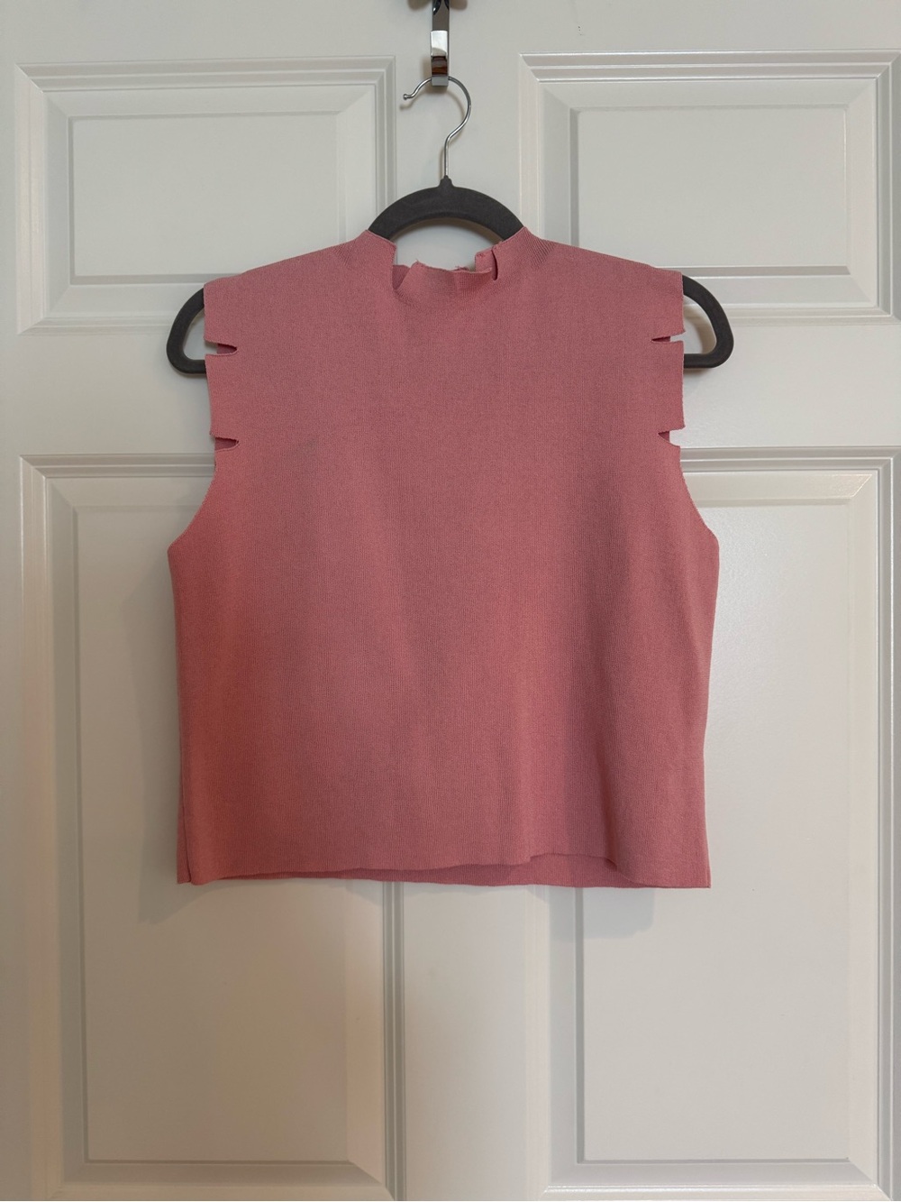 Kerisma Dusty Rose Sleeveless Mock Neck Top